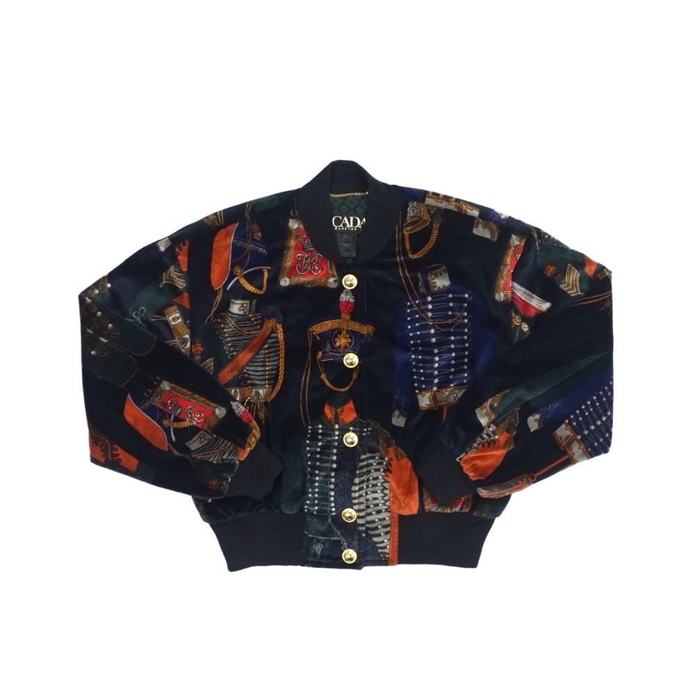 INCREDIBLE vintage Escada velour bomber jacket